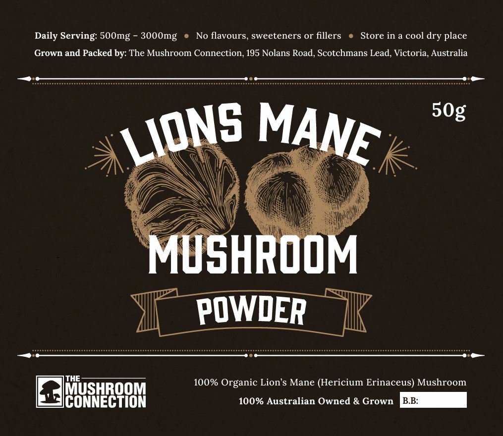 Lions Mane Mushroom Powder - The Mushroom Connection
