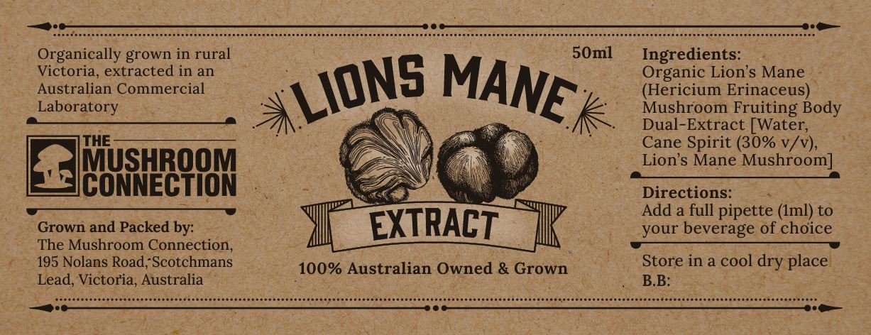 Lions Mane Extract Tincture - The Mushroom Connection